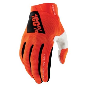 100% Ridefit Gloves Fluo Orange